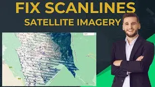 Remove Scan Lines and Clouds from Satellite Images in GEE #gis #googleearthengine