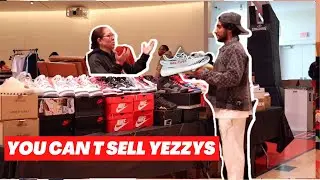 Telling Sneakerheads they can't sell Yeezys (at a sneaker resell event)