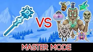 Terraria 1.4.3.6 - Blizzard Staff vs ALL Bosses (Master Mode)