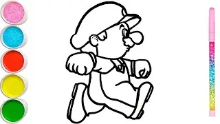 How to draw Super mario