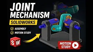 Solidworks assembly motion study tutorial - Space Joint Mechanism design tutorial