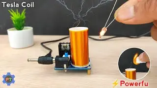 Powerful Tesla Coil ⚡ (100% Working) | Science Project | How to make a Tesla Coil At Home