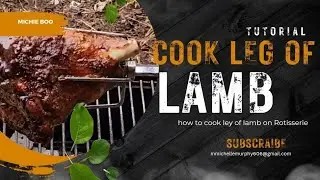 How to Cook A leg Of Lamb On Rotisserie With McCormick Grill Mates America BBQ Rub🔥