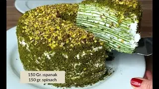 KREMALI YEŞİL KREP KEK