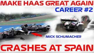 Massive CRASH With MICK SCHUMACHER! F1 2021 Make Haas Great Again Career #2
