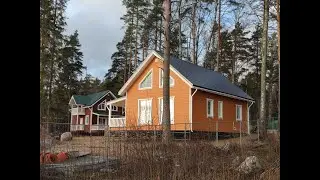 Два дома на одном участке в живописном месте, у Финского залива, в КП Акватория.