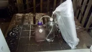 Hydrogen for balloons/blimps from zinc and hydrochloric acid, simple setup.