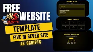 [FREE] Modern Fivem Server Website Template /for Ak Scripts By Aviya