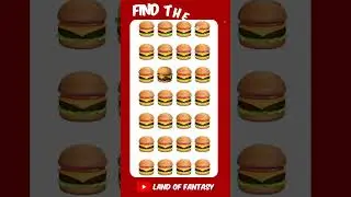 FIND THE ODD ONE OUT 🍔 | Emoji Quiz #howgoodareyoureyes #emojichallenge #puzzlegame #quiz