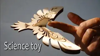 Awesome Balancing wooden bird. Балансирующая птица.