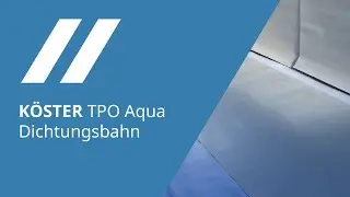 Bauwerksabdichtung Wassertank mit der KÖSTER TPO Aqua Dichtungsbahn