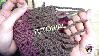 🧶Bonita idea para decorar tus bufandas moderna #ideasdiy #ganchillo