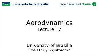 Aerodynamics: Lecture 17: Three-Dimensional Incompressible Flow