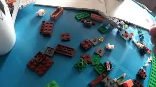 Assembling Minecraft Lego Chicken Set 21140