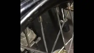 Правка колесного диска мотоцикла со спицами