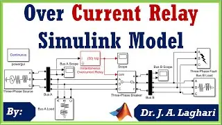 How to Design Instantaneous Over Current Relay Model in MATLAB SIMULINK | Dr. J. A. Laghari