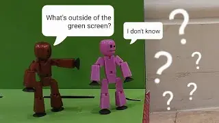 What's outside of the green screen??? 