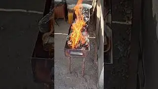 Готовлю угли.