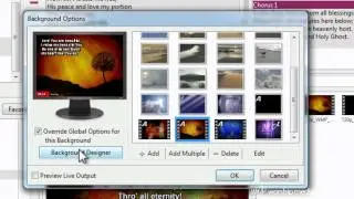Custom Settings Per Background in EasyWorship