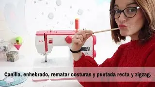 Cómo funciona la Alfa Practik 9: canilla, enhebrado, puntada recta y zigzag, y rematar costuras
