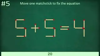 Easy Matchstick Math Puzzles Most People Cant Solve