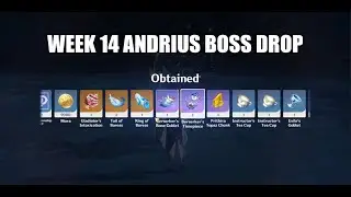 Week 14 Andrius Boss Drop | Genshin Impact