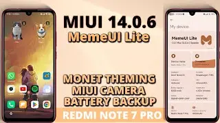 MIUI 14.0.6 For Redmi Note 7 Pro | MIUI 14 Android 12 | MIUI 14 ROM with Monet Theming & Performance