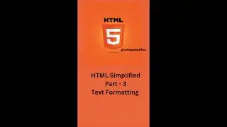 HTML basics part-3 Text Formatting 