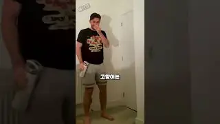 문을 열어주자 갑자기 상냥해진 고양이