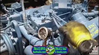 6303-1010233 - USED DETROIT 8V92 ENGINE, JAKE BRAKE