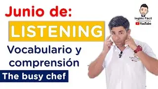 Reto LISTENING - THE BUSY CHEF - vocabulario y comprensión en inglés.