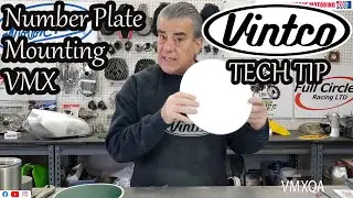 Front Number Plate Mounting-VintCo Vintage Dirt Bike Tech Tip