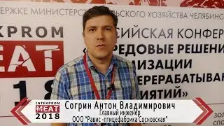Согрин Антон Владимирович, Главный инженер компании ООО «Равис – птицефабрика Сосновская»