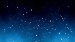 Celestial Elegance: Dark Blue Particle Motion Graphics - Mesmerizing Visuals!