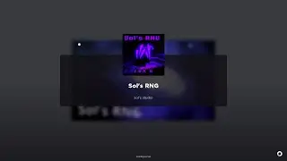 Roblox Sol's RNG Gameplay
