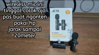 unboxing dan review wireless microphone jete co1