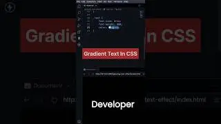 Gradient Text In CSS #youtubeshorts #mrsolodev #ytshort #shorts #css #programming #csstutorials