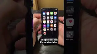 Voiceover Accessibility Feature for the Blind and Visually Impaired on iPhone 