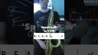 Odd Meter Practice! Speak Low in 11 🎷🎶 #jazz #jazzband #shed