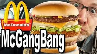McDonald's ★ Secret Menu Item ★ McGangBang Sandwich Food Review | KBDProductionsTV