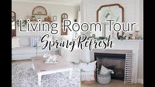 LIVING ROOM MAKEOVER FOR SPRING! 🌼