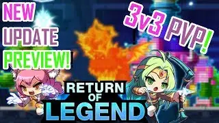 Maplestory M: New Update Preview: Legends Return- 3v3 PVP!!!