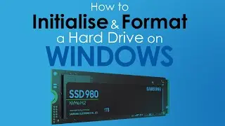 How to initialise a hard drive in windows