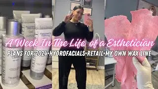 A WEEK IN THE LIFE OF A SOLO  ESTHETICIAN| Lips, Laser, Facials, Wax, Planning for the New Year!