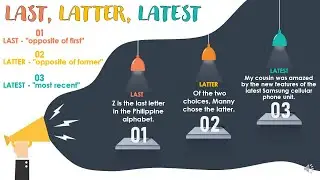 LAST, LATER, AND LATTER | Vocabulary Development | ELC