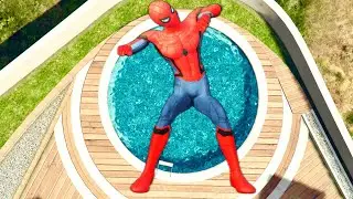 GTA 5 Spiderman Ragdoll Fails – Epic Jumps & Funny Moments Ep 21