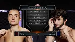 Kai Brunk vs Jared Braun - FLYWEIGHT CHAMPIONSHIP BOUT!  Caged Aggression XXXVI 
