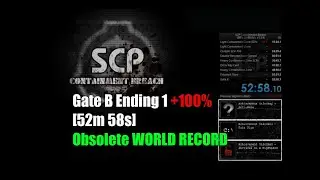 SCP Containment Breach v1.3.9 Speedrun - 100% - [Obsolete WR] 52m 58s