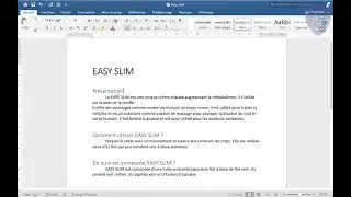 Expérience Office: importer une table des matières sous office word