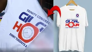 How To Design and Heat Press A T-Shirt For Church Program